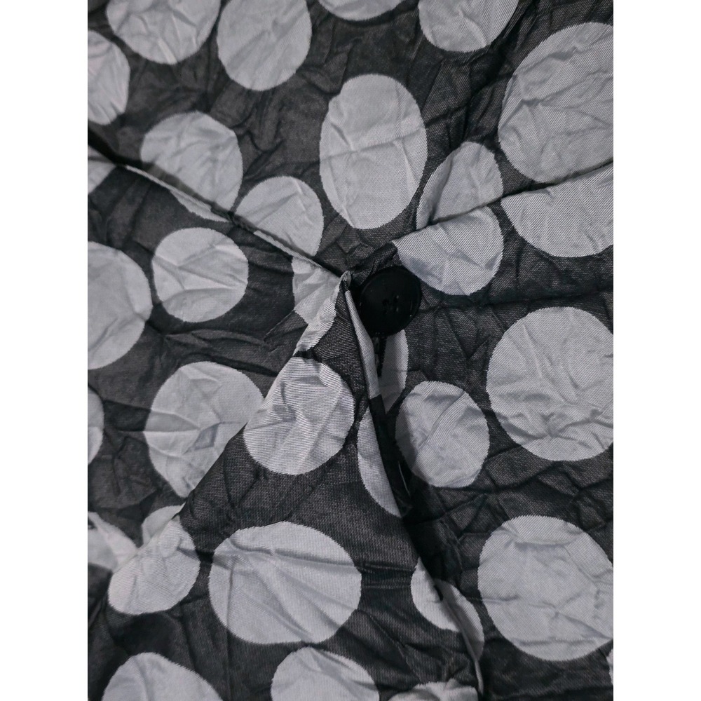 Sleeveless Polka Dot Asymmetrical Vest - Black & White - Picture 8 of 12
